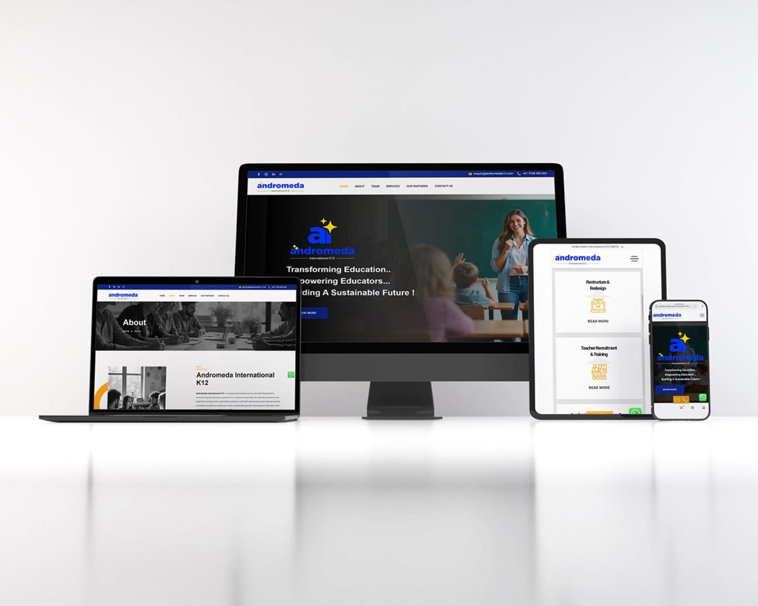 Andromeda International K12 Website